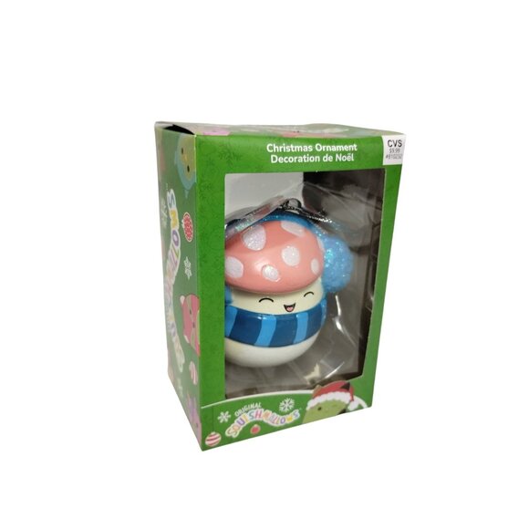 Squishmallows Malcolm Mushroom 3 in Christmas Tree Holiday Ornament Kurt Adler - Picture 1 of 8